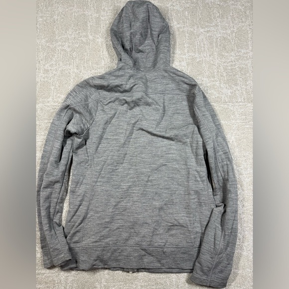Icebreaker RealFLEECE Dia Long Sleeve Full Zip Hoodie SIZE M Gray Merino Wool - Picture 6 of 7